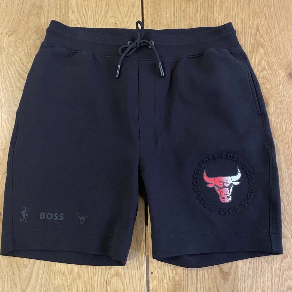 Hugo Boss‎ X NBA Chicago Bulls Shorts Men's Medium Black Slam Dunk Rare Collab